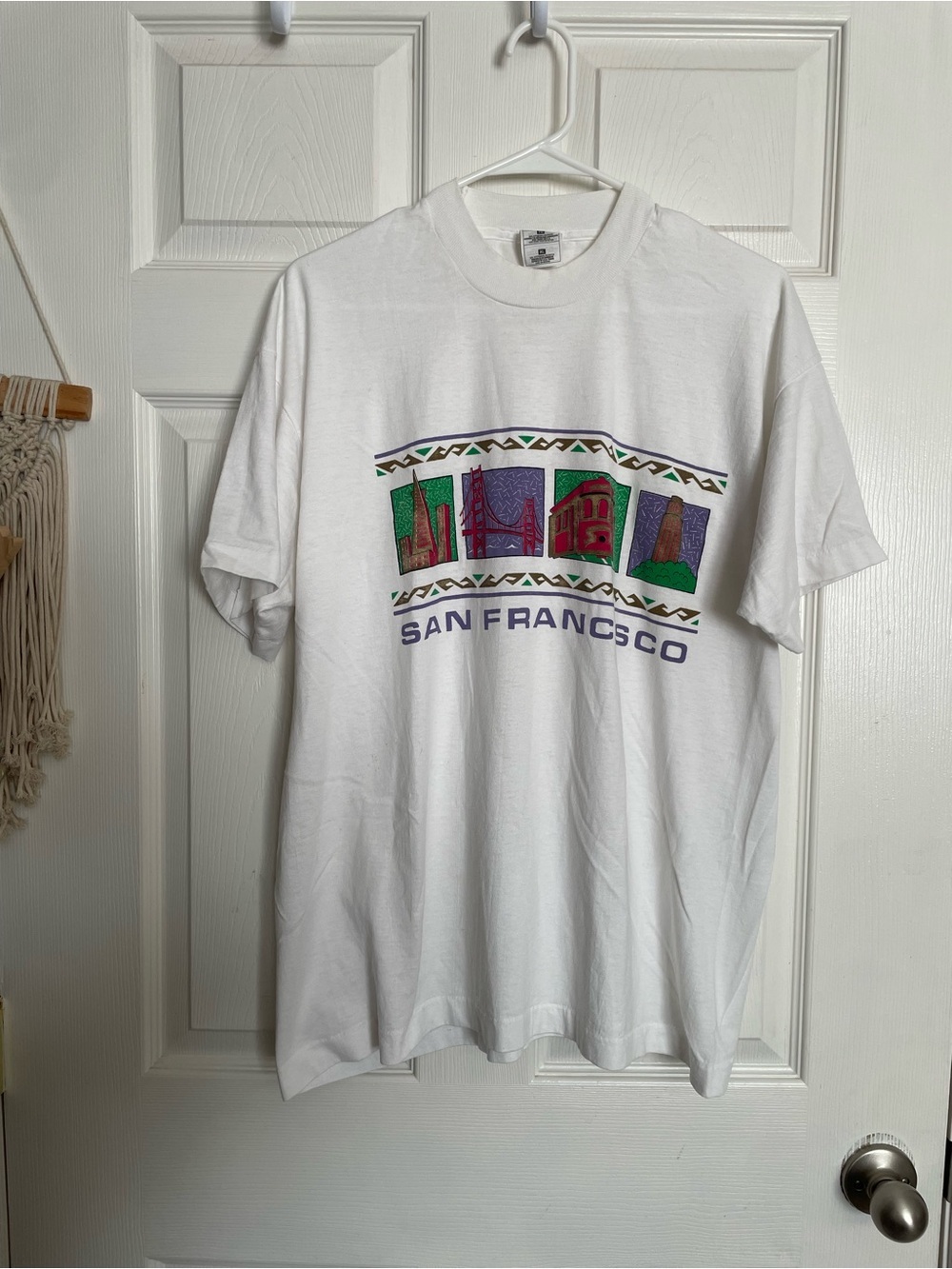 Vintage Men’s Large San Francisco Graphic Tee - White